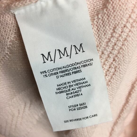 Cabi Shy Pullover Pink Boxy Cropped Blush Sweater 5631 Medium - Picture 7 of 7